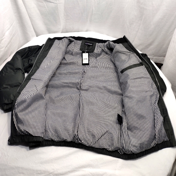 U Wear The Whole Shebang Olive Green Puffer Jacket - Picture 2 of 14